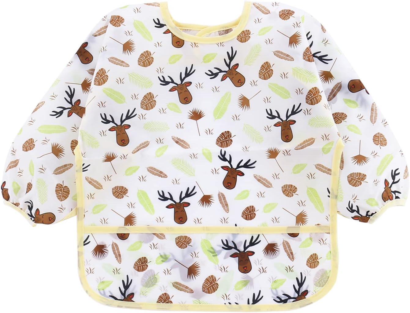 PandaEar 5 Pack Long Sleeve Bibs| Waterproof Full Bib with Sleeves for Babies Infant Toddler 6-24 Months| Mess Proof Baby Smock for Eating| Baby Apron for Feeding - Image 4